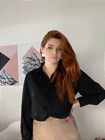Combo 2 camisas crepe de seda você é talentosa (Preta e Branca)