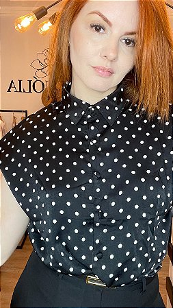 Blusa de Poá - Crepe de seda