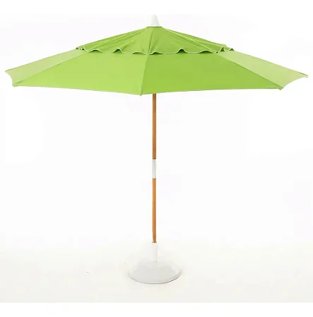 Ombrelone Redondo 1,65X1,65 M em Madeira - Verde Claro