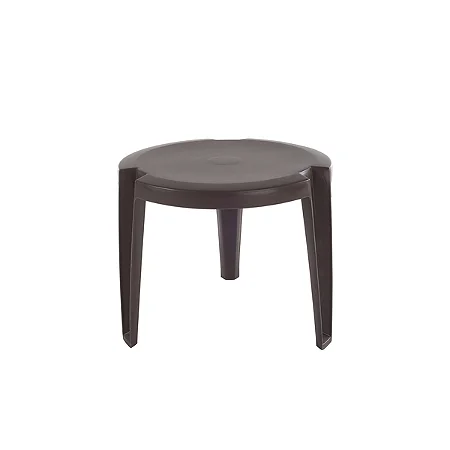 Mesa de Apoio D45x38 cm com 03 pés - Marrom