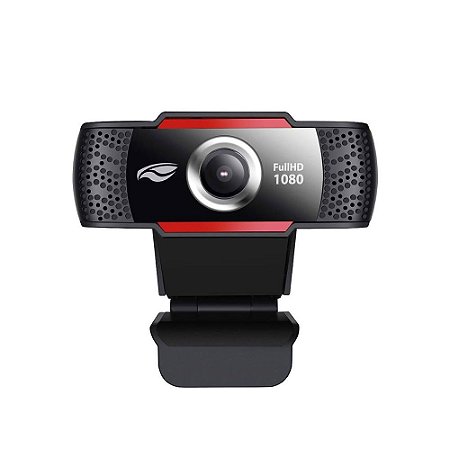 Webcam Full HD 1080p, com microfone, Streaming, C3 Tech - WB-100BK