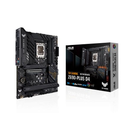 Placa Mãe Asus TUF Gaming Z690-Plus D4, Intel 1700 Z690, ATX, DDR4, RGB