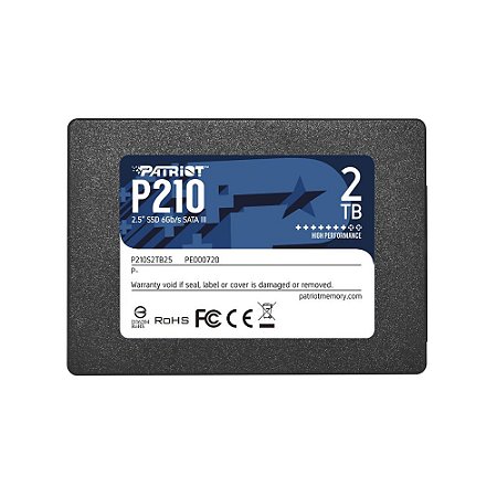 SSD 2TB Patriot P210 2.5" SATA 3 - P210S2TB25