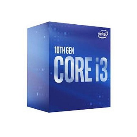 Processador Intel Core i3-10100 LGA 1200 3.60 GHz (Turbo Max 4.30 GHz) 6MB Cache BX8070110100