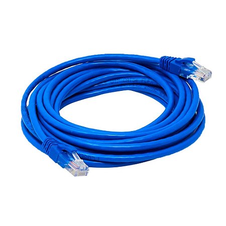 Cabo de Rede, Patch Cord Cat5E, 5 metros, Azul