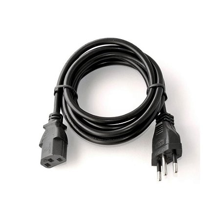 Cabo de Força para Computador Monitor e Fonte ATX 1.2 Metros