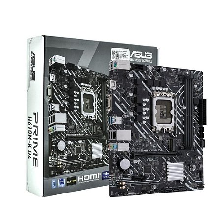 Placa Mãe ASUS Prime H610M-K D4 Socket LGA 1700 / VGA / DDR4