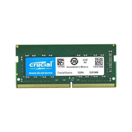 Memória RAM para Notebook Crucial DDR4 8GB 3200MHz