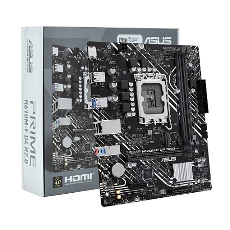 Placa Mãe ASUS Prime H610M-F D4 R2.0 Socket LGA 1700 / DDR4