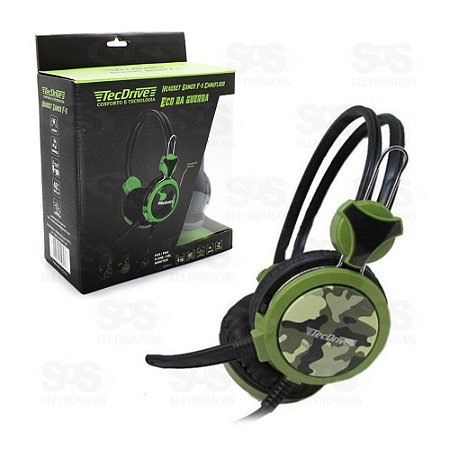 Headset TecDrive, Fone com microfone, TecDrive F5, conexao P3 X-cell