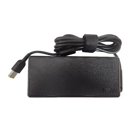 Fonte e Carregador Notebook, Lenovo 20V 6.75A, 135w, Pino USB Retangular