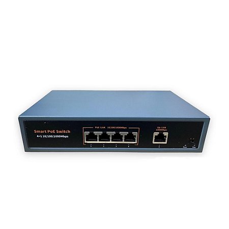 Switch Poe 4 Portas Poe 10/100/1000 + GE - G0410GB-C
