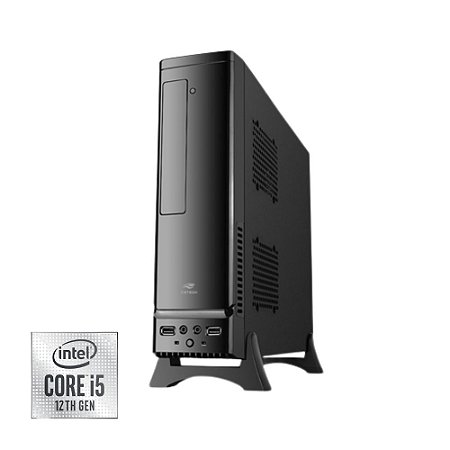 Computador I5 12400 12ª Geração, DDR4 8GB, SSD 240GB, Gabinete Slim