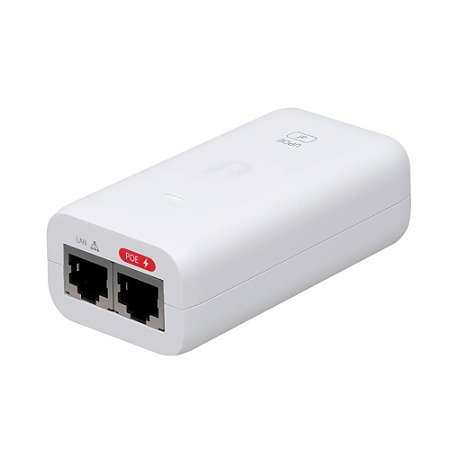 Fonte UBNT U-POE-AF-BR Poe Injector 48V Gigabit / 0.5MP - Branco