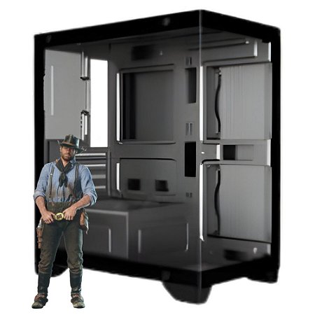 Computador Gamer I3-12100F, 16GB DDR4, SSD 500GB NVMe, RX580 8GB, 600W 80Plus, Gabinete Gamer Aquario