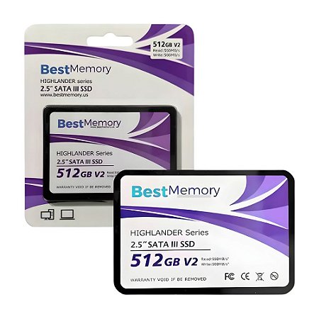 SSD 512GB BestMemory, Sata3