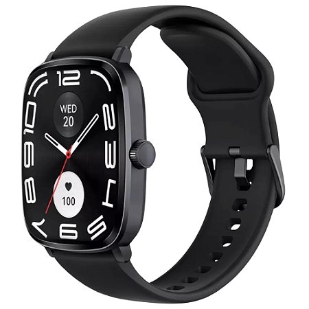 Smartwatch Haylou LS19 R55 Preto Tela HD Bluetooth Monitor de Saúde
