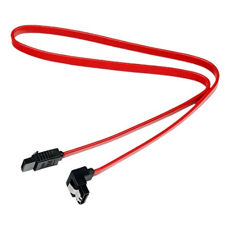 Cabo Sata 3 6gb/s para HD e SSD, Preto, ponta em formato L