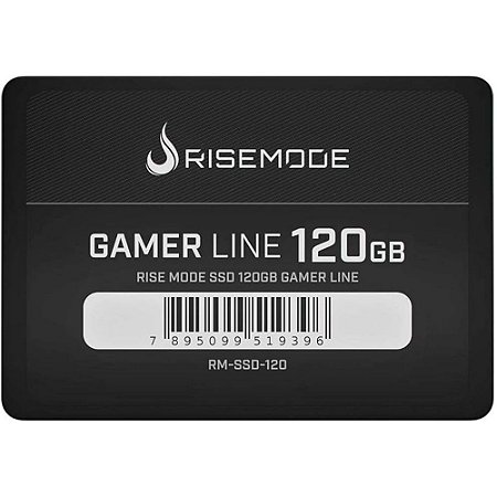 SSD 120GB Rise Mode Gamer SATA III 2.5 Alta Velocidade para PC e Notebook