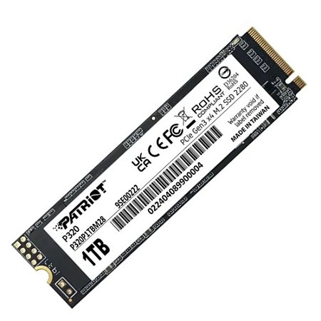SSD Patriot M.2 1TB P320 NVMe - OEM