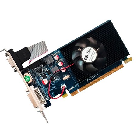 Placa de Vídeo VGA PCI-Express Gigabyte ATI Radeon R5 230 1GB 64 Bits HDMI/DVI/VGA