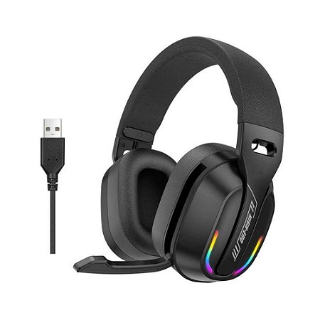 Fone Headset com Microfone retrátil, Shinka SH-GT-200, Led