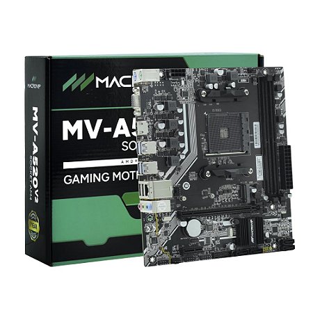 Placa Mãe AMD Macrovip MV-A520 V2 Socket AM4 AM4 DDR4