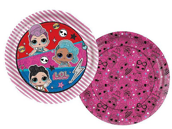 Prato de Papel - LOL Surprise - 12 UN - Regina - Rizzo