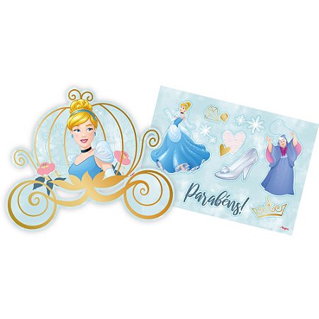 Kit Decorativo - Festa Cinderela - 01unidade - Regina -