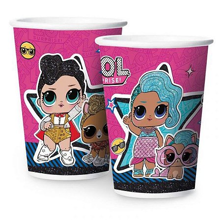 Copo de Papel 180ml Lol Surpriese -12 Unidades - Regina Festas - Rizzo Festas
