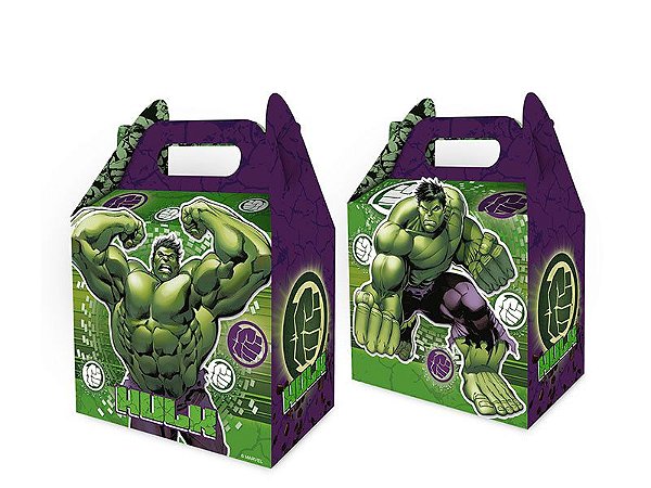 Caixa Surpresa Cubo Festa Vingadores Hulk - 08 unidades - Regina -  Festas