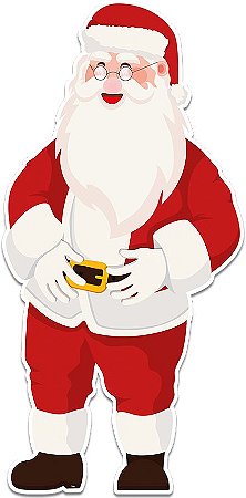 Decoração de Parede Natal Mágico - Papai Noel - 1 unidade - Regina - Rizzo
