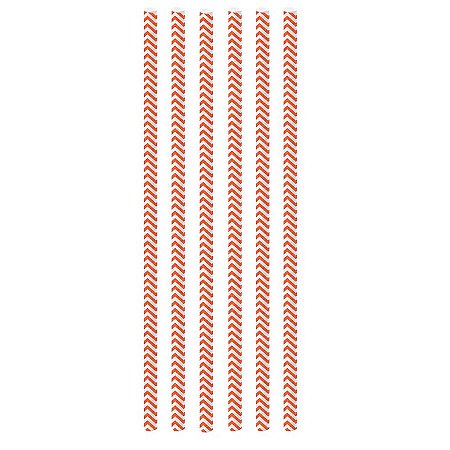 Canudo Biodegradável Missoni Vermelho - 12 unidades - Regina - Rizzo