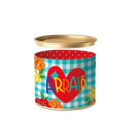 Lata P/Bombom Arraiá - 1 Unidade - Cromus - Rizzo