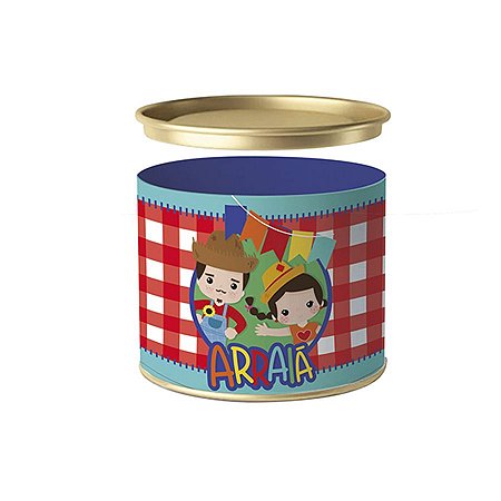 Lata P/Bombom Balance Arraiá - 1 Unidade - Cromus