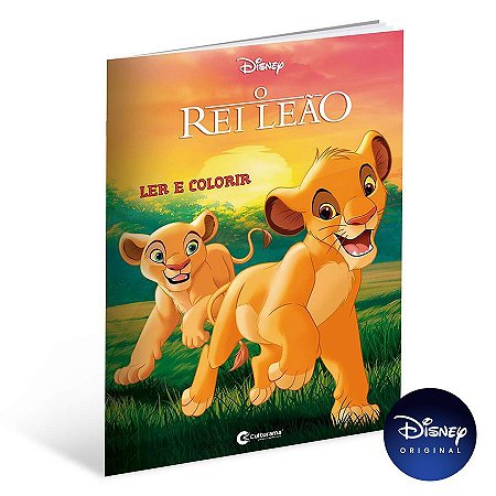Livro Para Ler e Colorir Rei Leao - 01 Unidade - Culturama