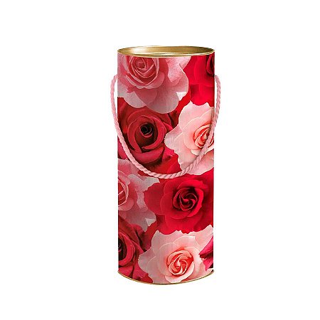 Lata para Ovo de Páscoa "Buque de Rosas" - Belle Compose - 1 unidade - Cromus - Rizzo