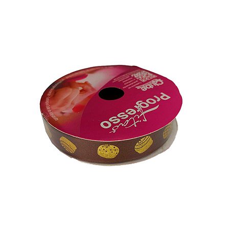 Fita de Cetim 15mm x 10m Bombons - ECF003H Cor 247 - 1 unidade - Fitas Progresso - Rizzo