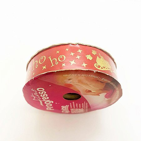 Fita de Centim "HO HO HO" 10mx22mm Vermelho - Ref.659 - 1 unidade - Progresso - Rizzo