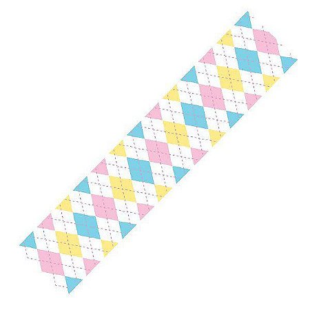 Fita de Cetim Losango Baby EGP009TR 142 - 38mm - 10 metros - Progresso - Rizzo Confeitaria