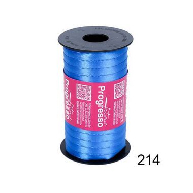 Fita de Cetim Progresso 7mm nº1 - 100m Cor 214 Azul Royal - 01 unidade