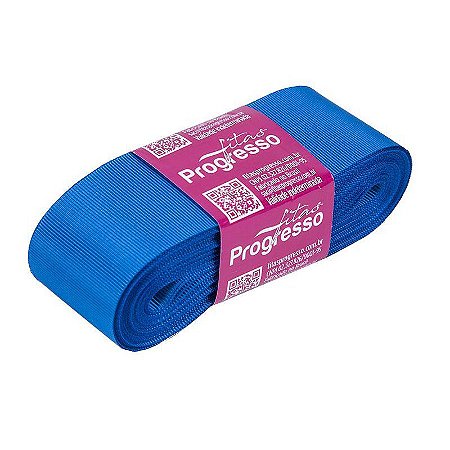 Fita Gorgurão Progresso 38mm nº9 - 10m Cor 214 Azul Royal - 01 unidade