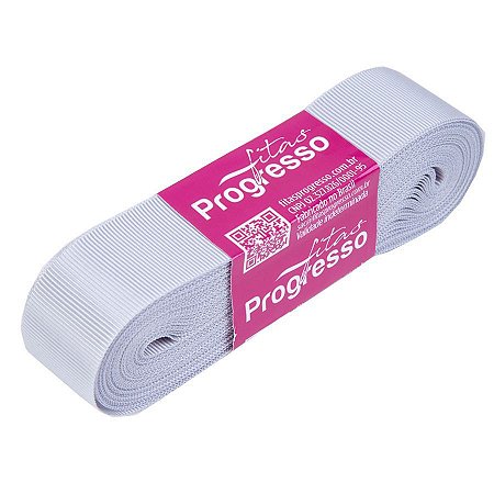 Fita Gorgurão Progresso 22mm nº5 - 10m Cor 084 Prata - 01 unidade