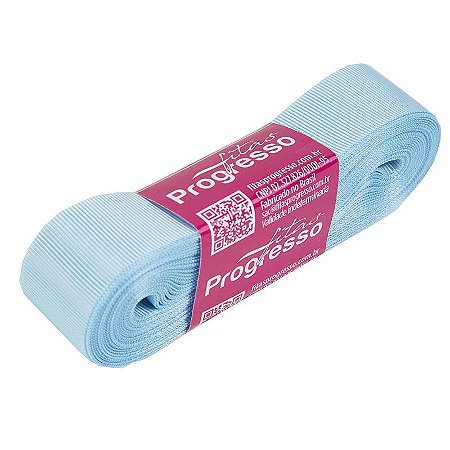 Fita Gorgurão Progresso 22mm nº5 - 10m Cor 212 Azul Bebê - 01 unidade