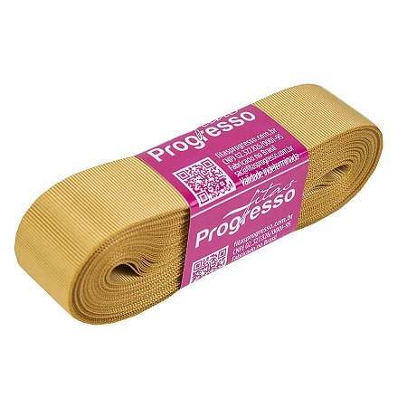 Fita Gorgurão Progresso 22mm nº5 - 10m Cor 228 Ouro - 01 unidade