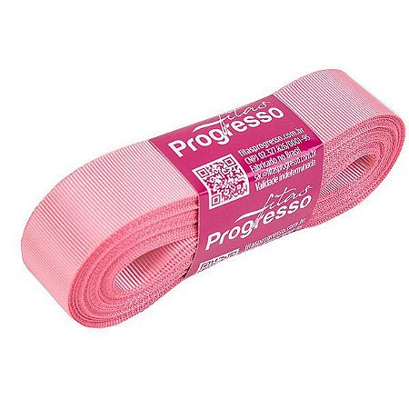 Fita Gorgurão Progresso 22mm nº5 - 10m Cor 240 Rosa Escuro - 01 unidade