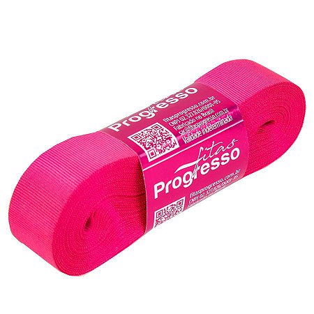 Fita Gorgurão Progresso 22mm nº5 - 10m Cor 279 Rosa Cítrico - 01 unidade