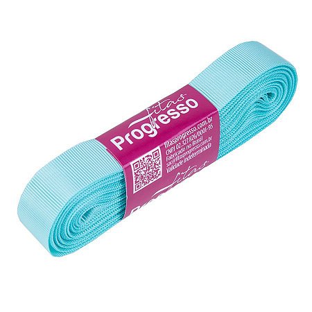 Fita Gorgurão Progresso 15mm nº3 - 10m Cor 247 Azul Tiffany - 01 unidade
