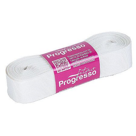 Fita Gorgurão Progresso 15mm nº3 - 10m Cor 690 Off White - 01 unidade