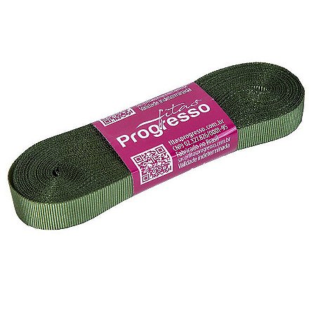 Fita Gorgurão Progresso 11mm nº2 - 10m Cor 249 Verde Militar - 01 unidade